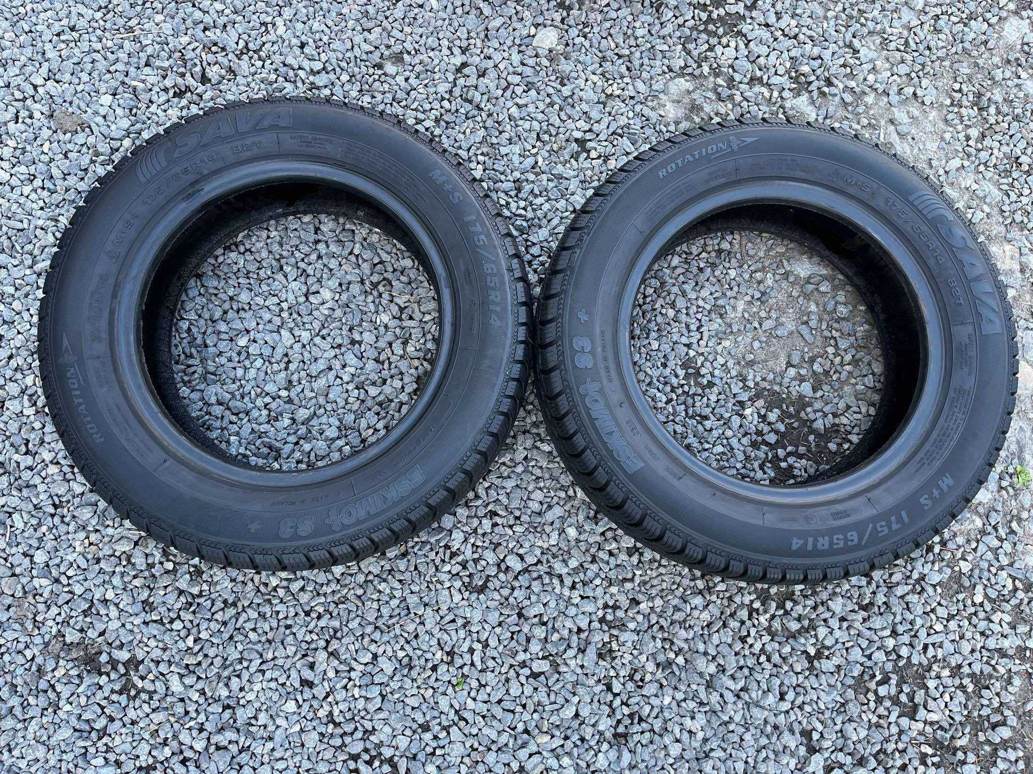 Opony 175/65R14 Sava Eskimo S3+ Zima 2sztuki 6,02mm bieżnika