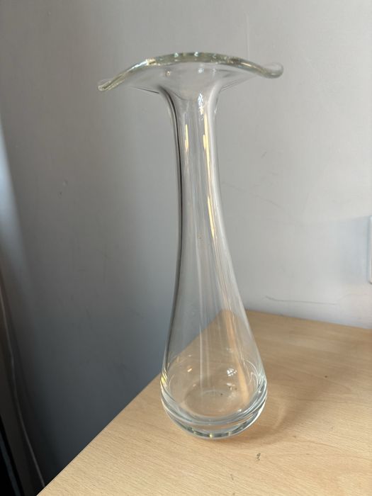 Szklany wazon vinatge PRL