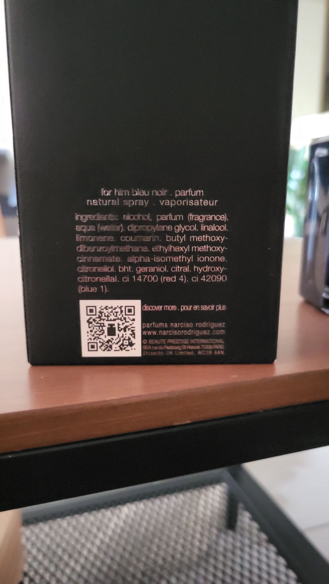 Narciso Rodriguez Bleu Noir Parfum 100ml.