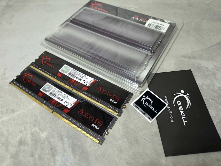 Оперативна память GSkill Aegis DDR4 8GB 16GB 3200MHz У РОБОЧОМУ стані