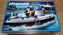 Playmobil Lancha Policia 5263 City Action e Lancha 5161 City Action