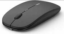 Bezprzewodowa Cicha Mysz USB do Laptopa i Komputera 1600 DPI Czarne