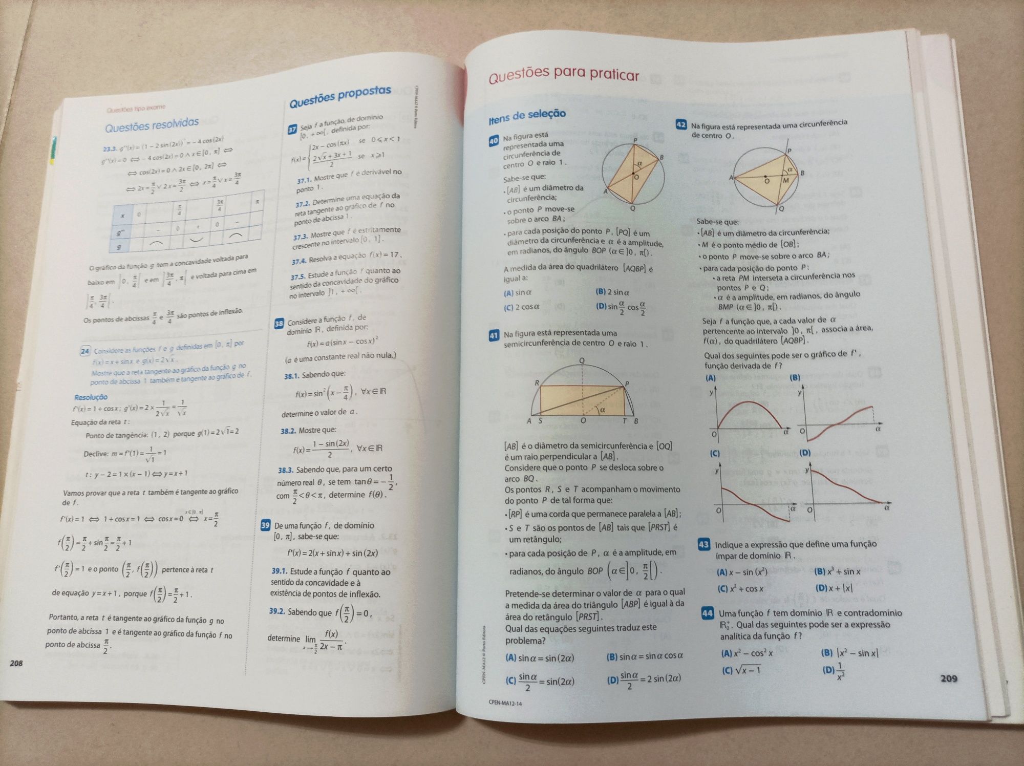 Preparação para o Exame - Matemática A - 12° Ano - Porto Editora