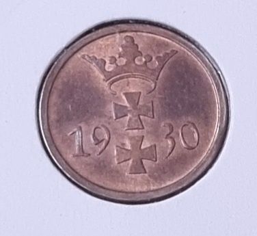 Stare monety / 1 pfennig danzig 1930 r.