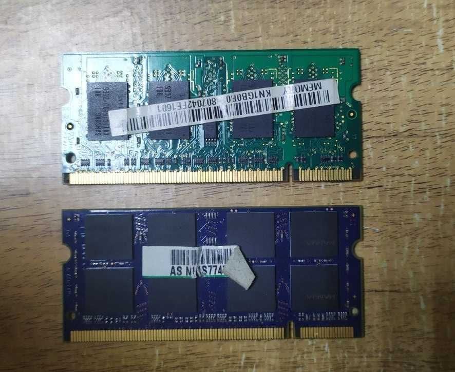 Оперативна памя'ть (ОЗУ) для ноутбука 1Gb DDR2 - 2шт