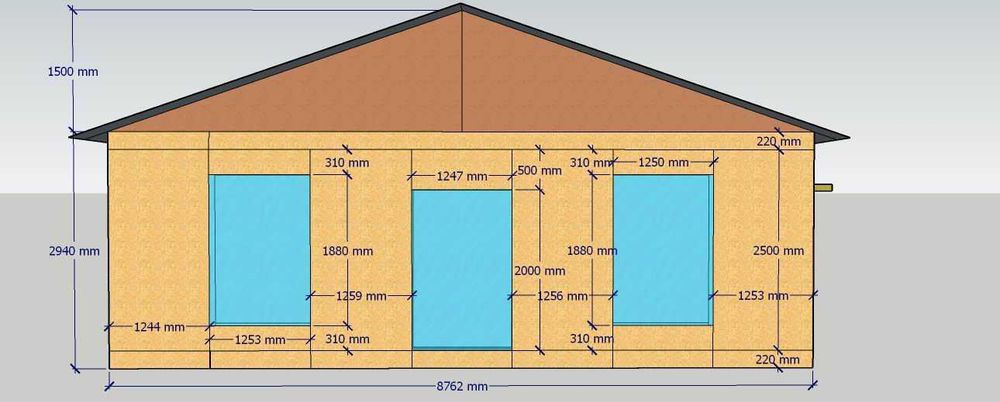 СІП-100 - домокомплект на 100 кв.м. (з-х кімнатний будинок)