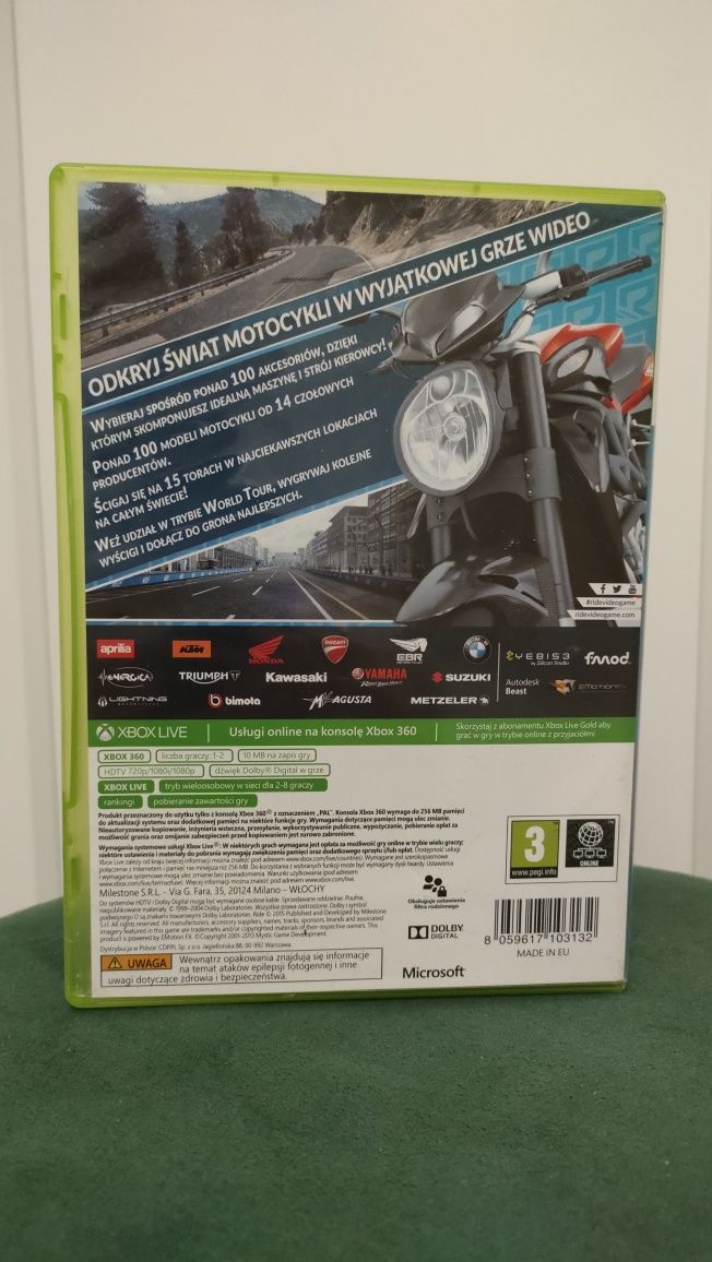 Xbox 360 RIDE ( polska wersja ) PL