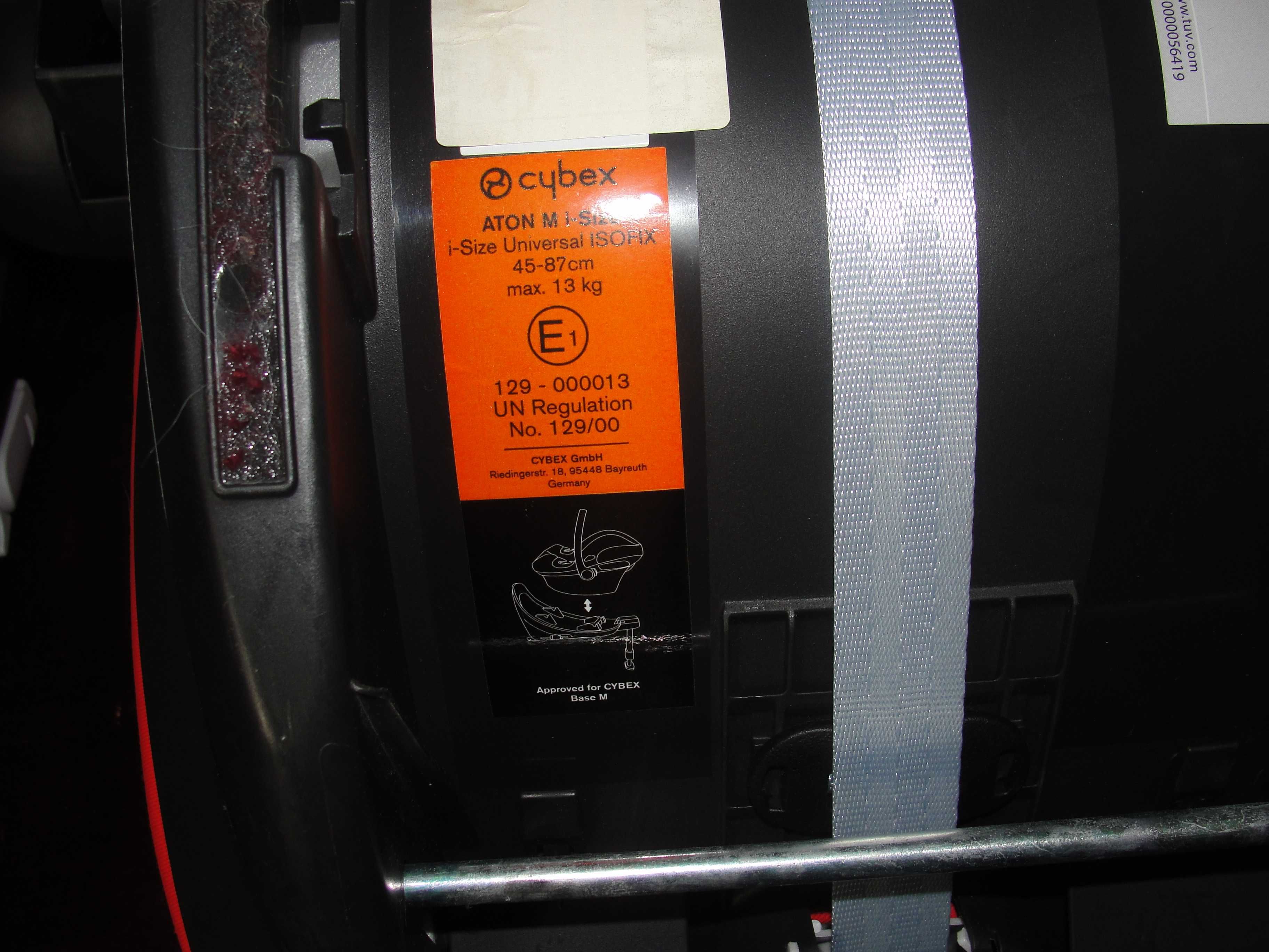Fotelik z bazą Isofix Cybex Aton M I-Size 0-13 kg