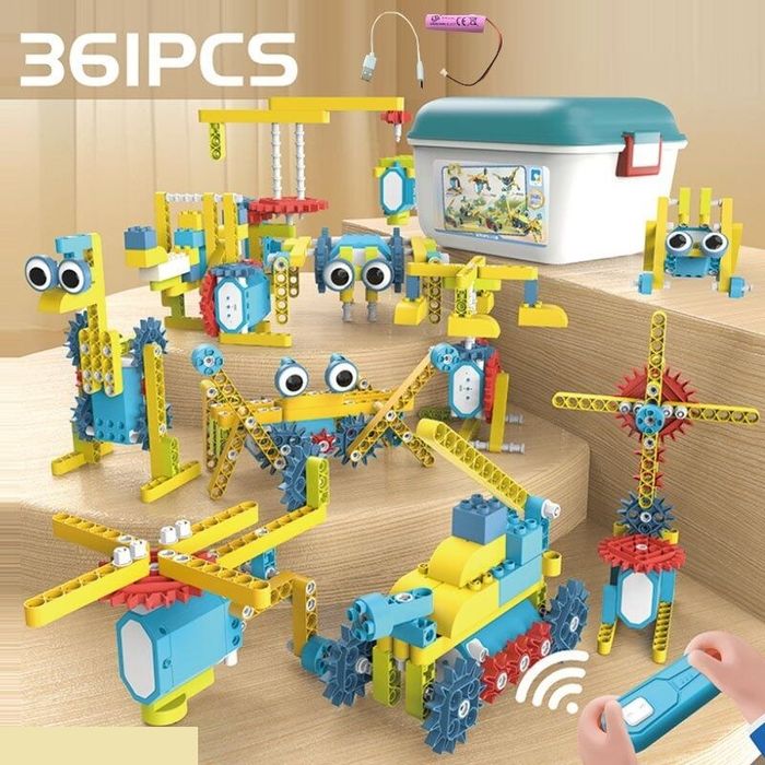 Конструктор STEM на радіокеруванні 361 дет,робототехніка на батарейках