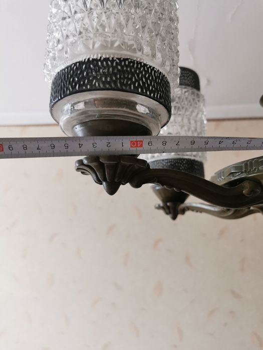 Żyrandol ART-Deco PRL lata 70- stan idealny