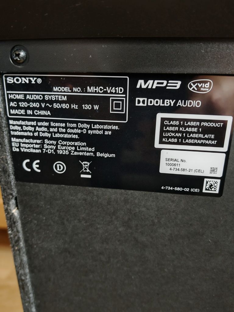 Głośnik Sony MHC-V41D