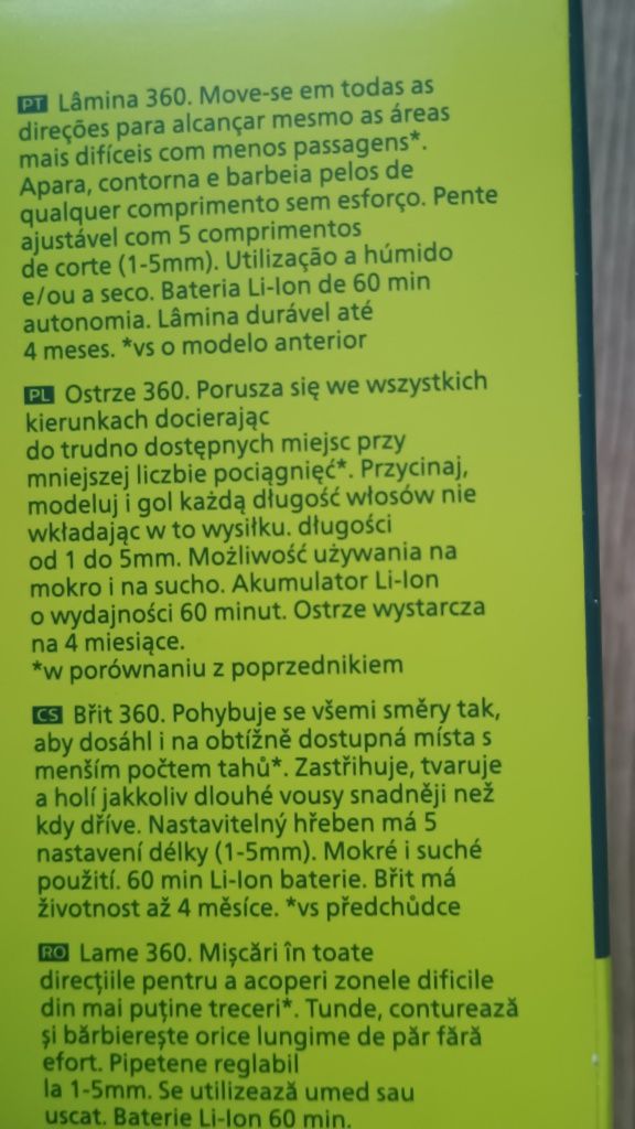 Maszynka Philipsa do szczyrzenia brody .