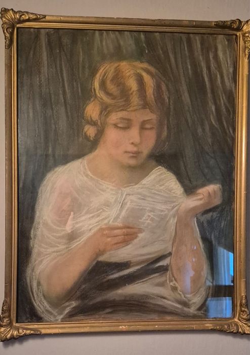 Stary obraz portret kobiety