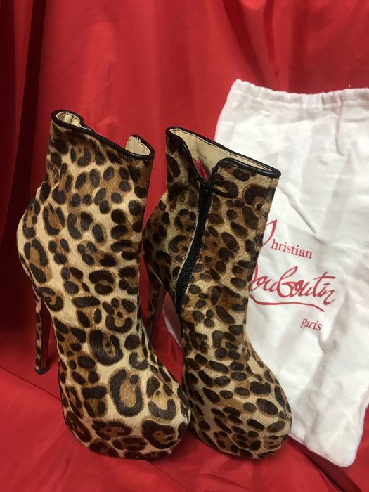 Christian louboutin, сапоги, женская обувь, леопард, туфли, бренд