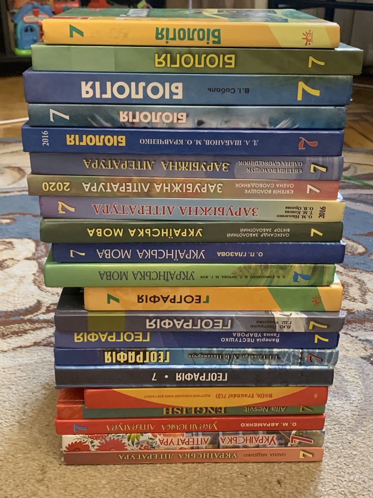 Підручник учебник 7 клас фізіка,хімія,біологія