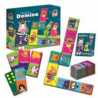 Gra Edukacyjna Crazy Domino 2W1 Nauka Liczenia Zwierzęta Roter Kafer