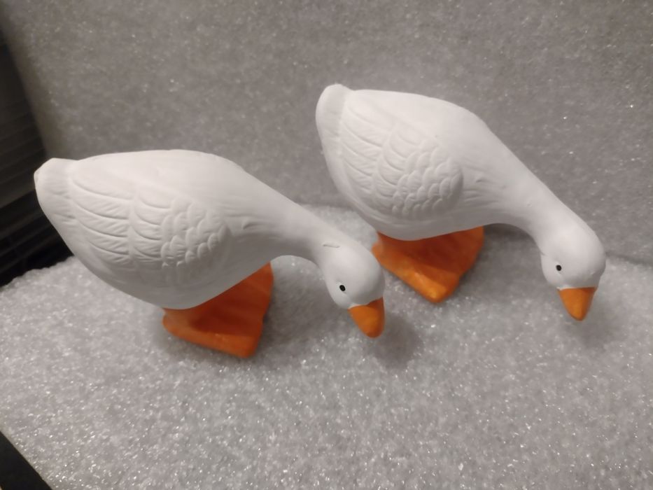 Wielkanocne gąski figurki wiosna lato do domu i ogrodu ceramiczne