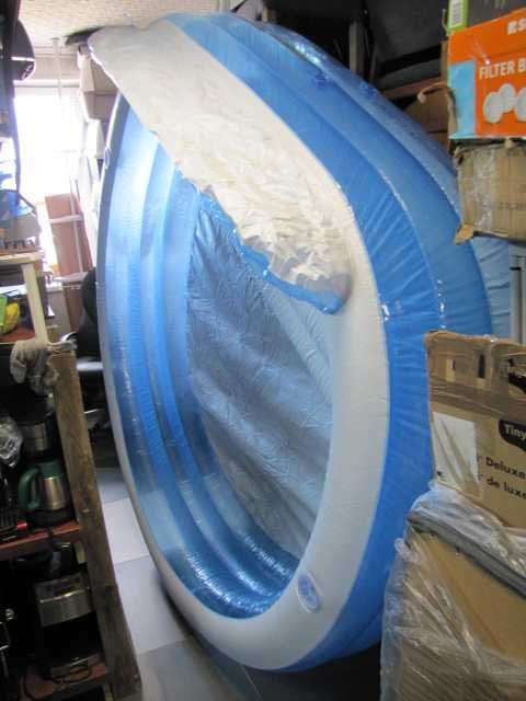 Basen dmuchany z siedziskiem i oparciem INTEX 229 x 218 x 79 cm