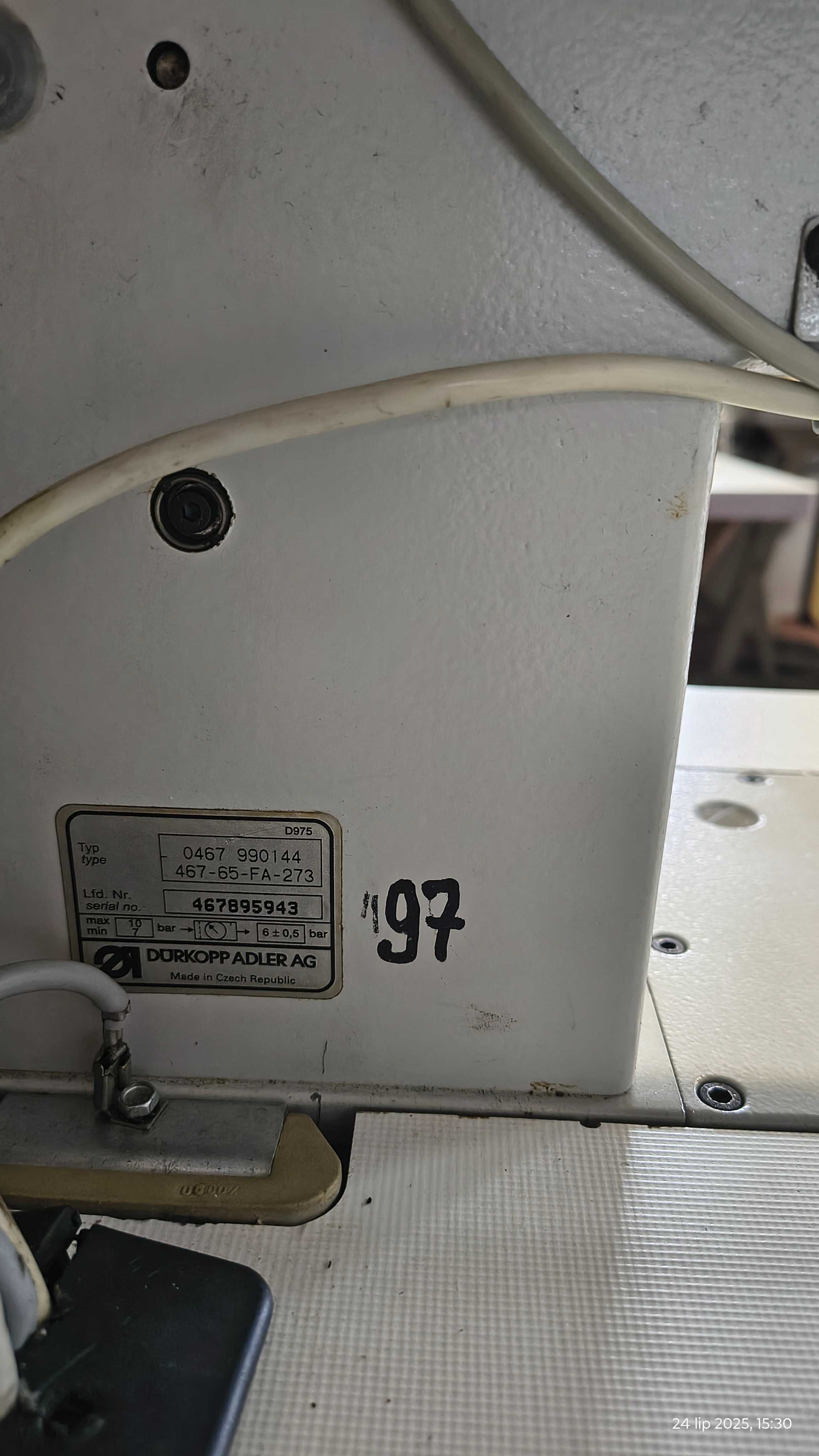 Maszyna do szycia długoramienna Durkopp Adler 467-65 automat tapicerka