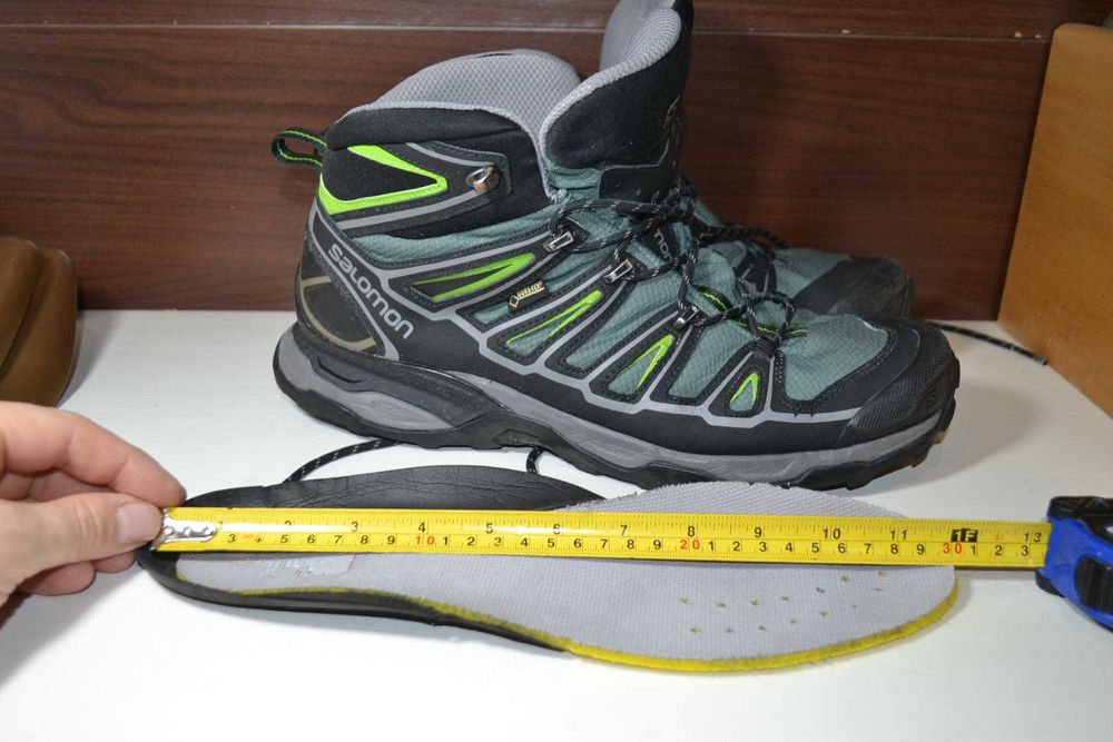 salomon x ultra mid gtx 46.5р ботинки кожаные тактические с мембраной