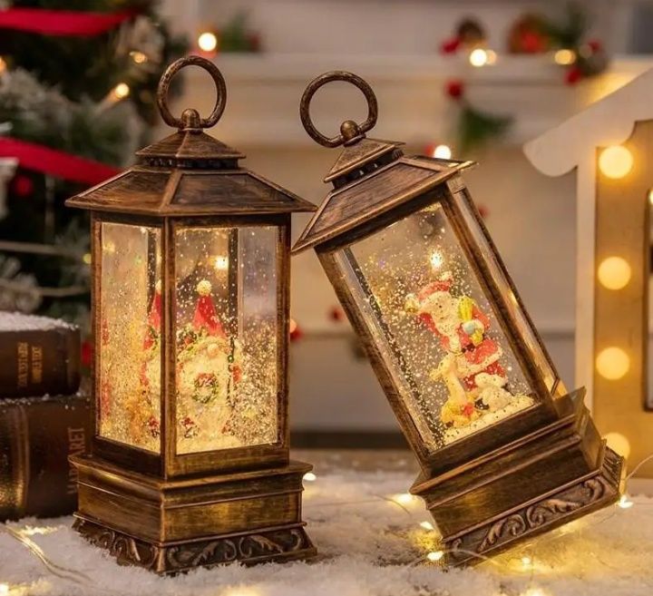 Новорічний сніжний світильник-декор "Ліхтар"