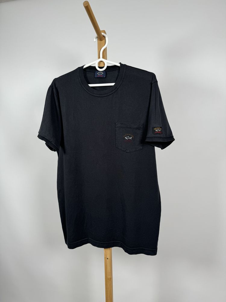 Paul & Shark t-shirt czarna koszulka M