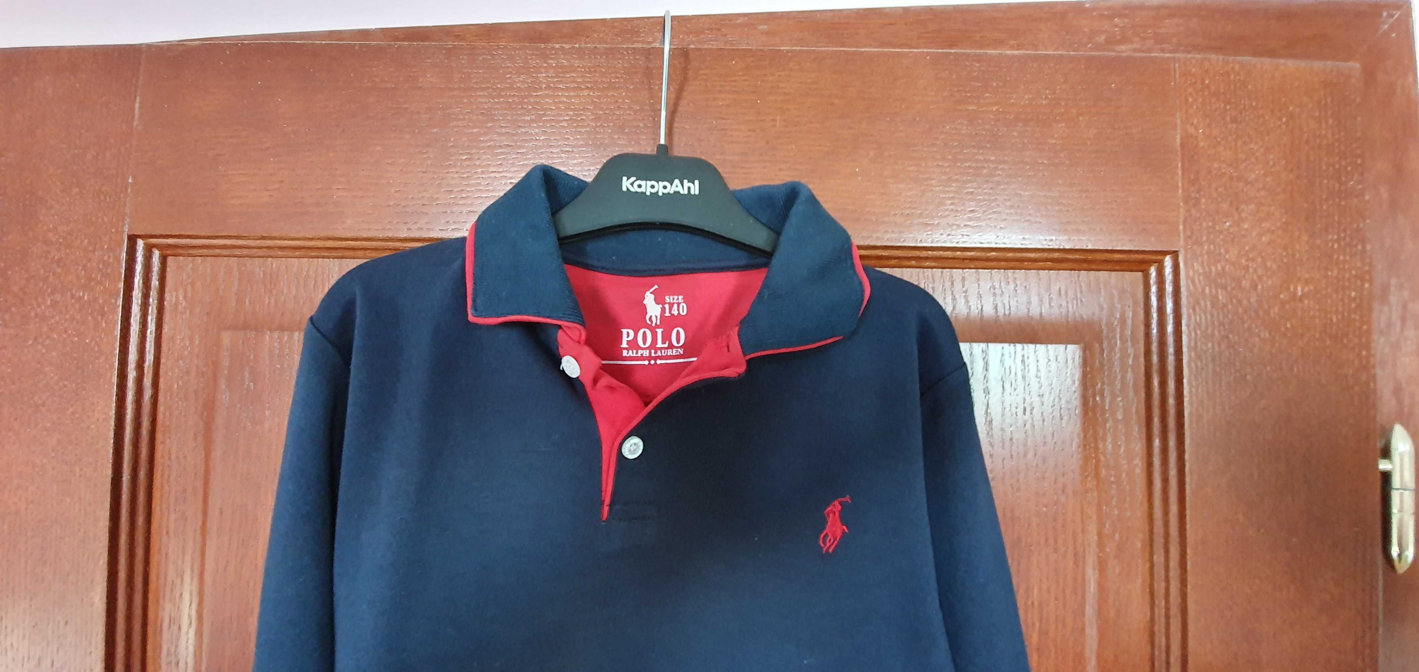 Bluza Polo granatowa dla chłopca 10 lat rozmiar 140