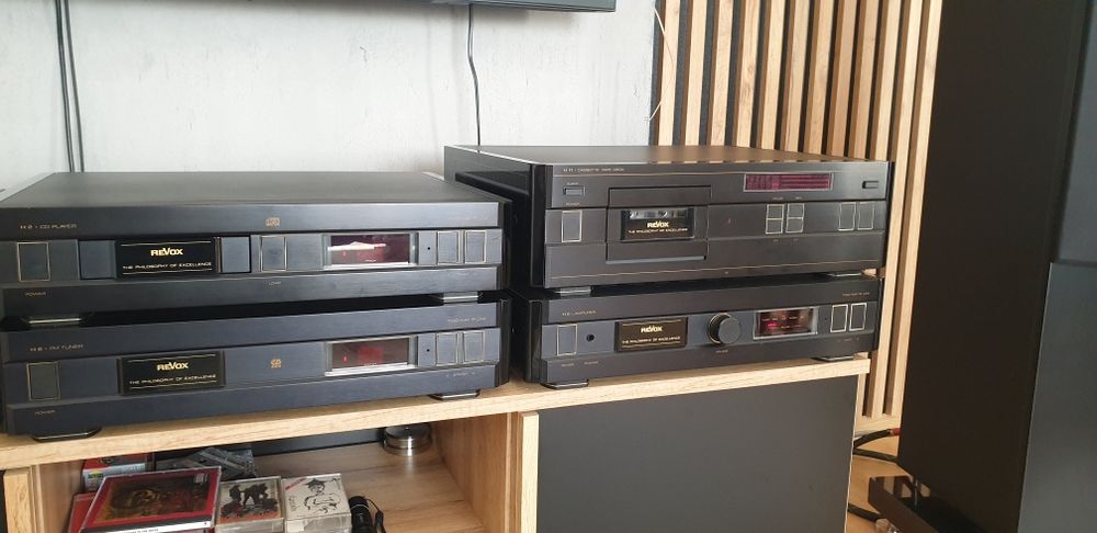 Revox seria H cd amp tuner i magnetofon