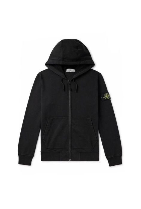 Оригінал Зіп Худі Стон Stone Island Black Zip Hoodie
