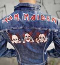 Кастомна джинсівка levis 70590 rock iron maiden джинсова куртка