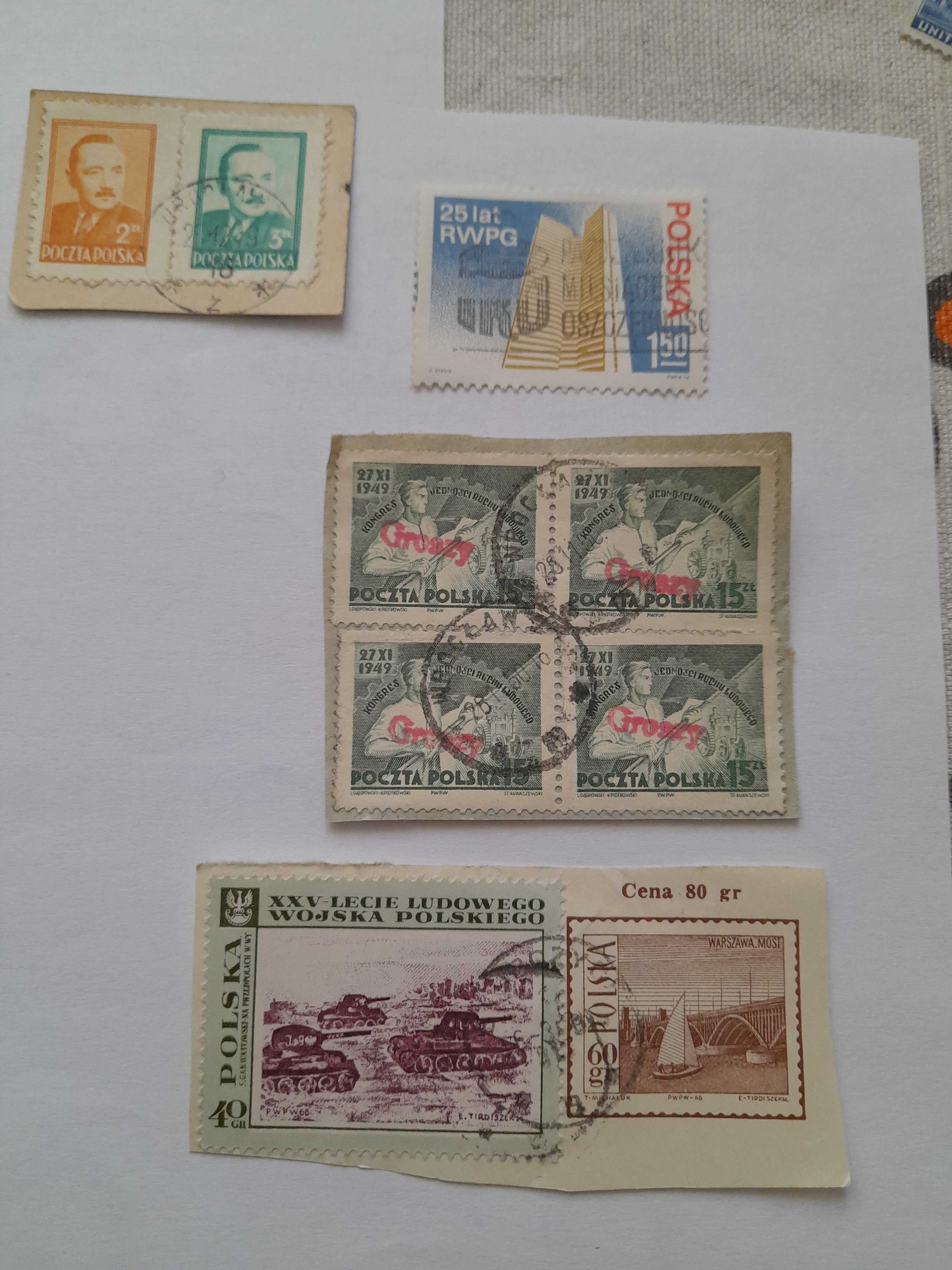 Polskie znaczki pocztowe różne