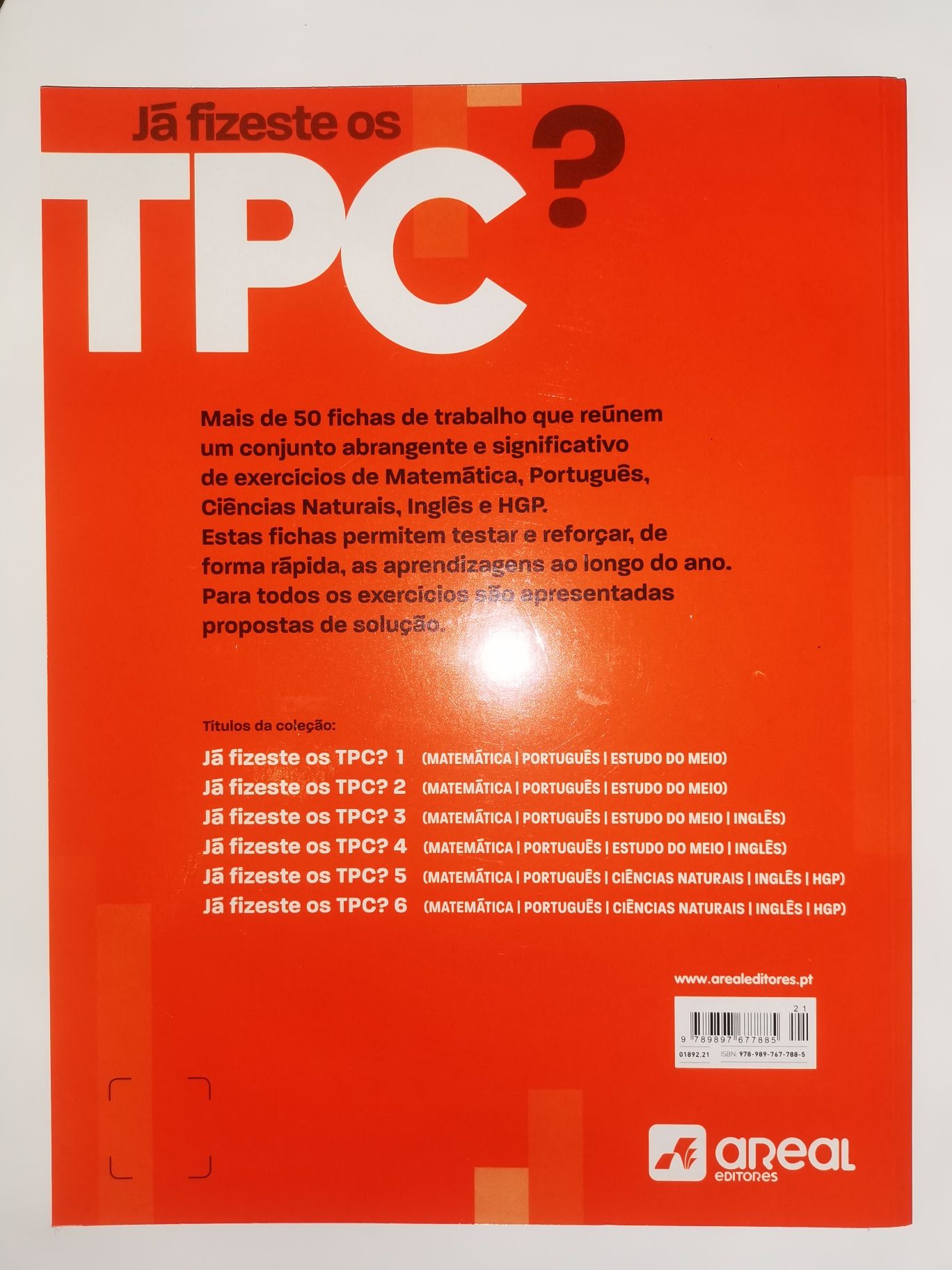 "Já fizeste os TPC? 5 ano".Ensino básico. Fichas rápidas com soluções.