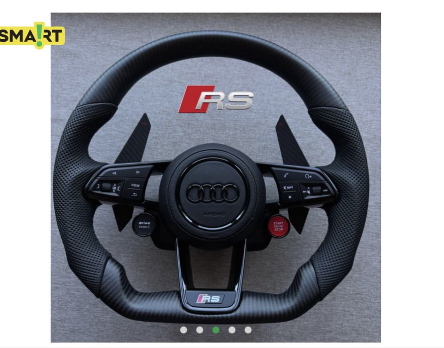 Продам карбовани руль на audi a,Q,S,R,RS