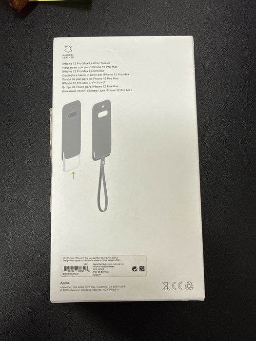 Capa original nova em pele Apple iPhone 12 Pro Max
