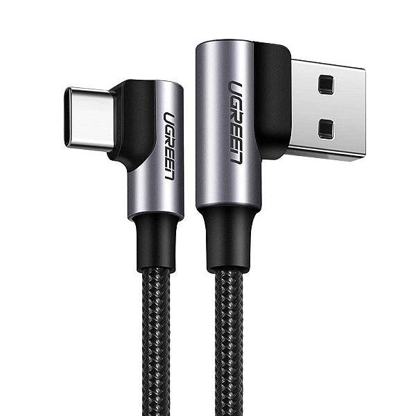 Ugreen kątowy kabel przewód USB - USB Typ C Quick Charge 3.0 QC3.0/3 A