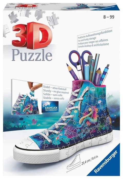 Puzzle 3D Trampek Syrena pudełko,192x276 mm