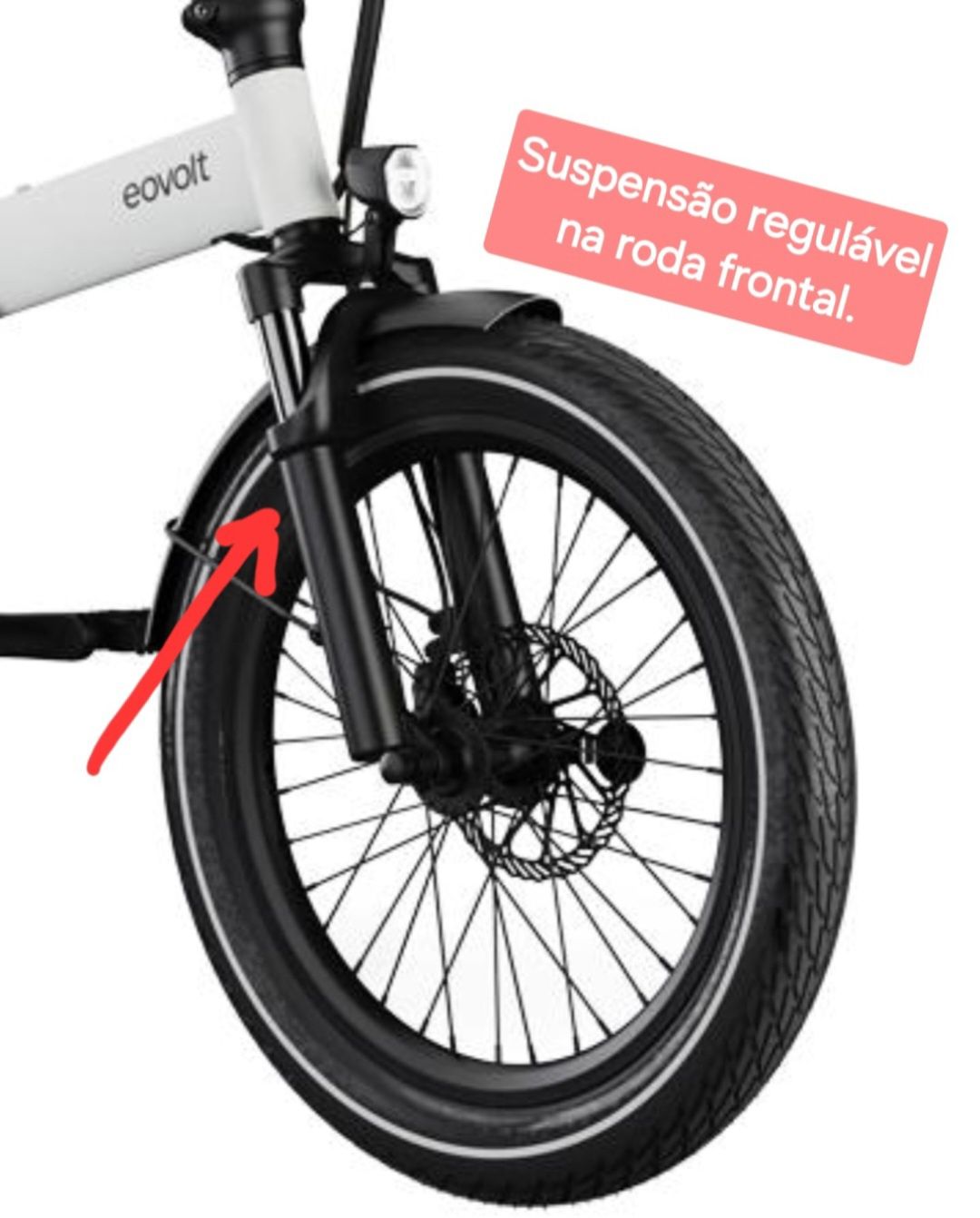 Bicicleta eletrica dobrável 100% nova com garantia EOVOLT AFTERNOON