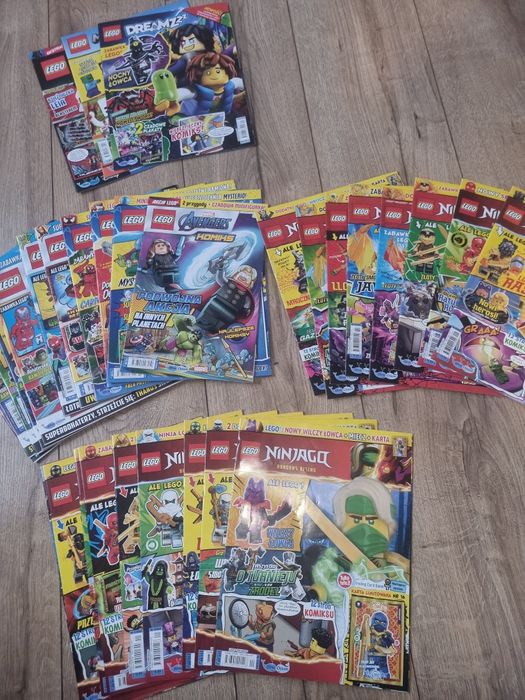 Gazety legoi ninjago, marvel i inne