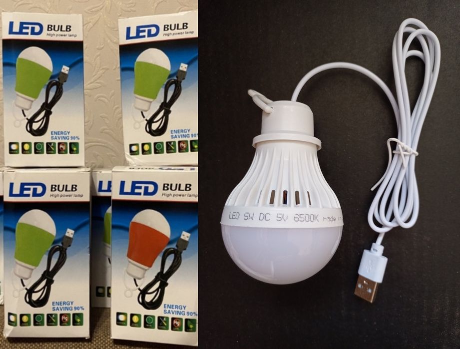 Світлодіодна лампа від USB 5w/5v/6500k
