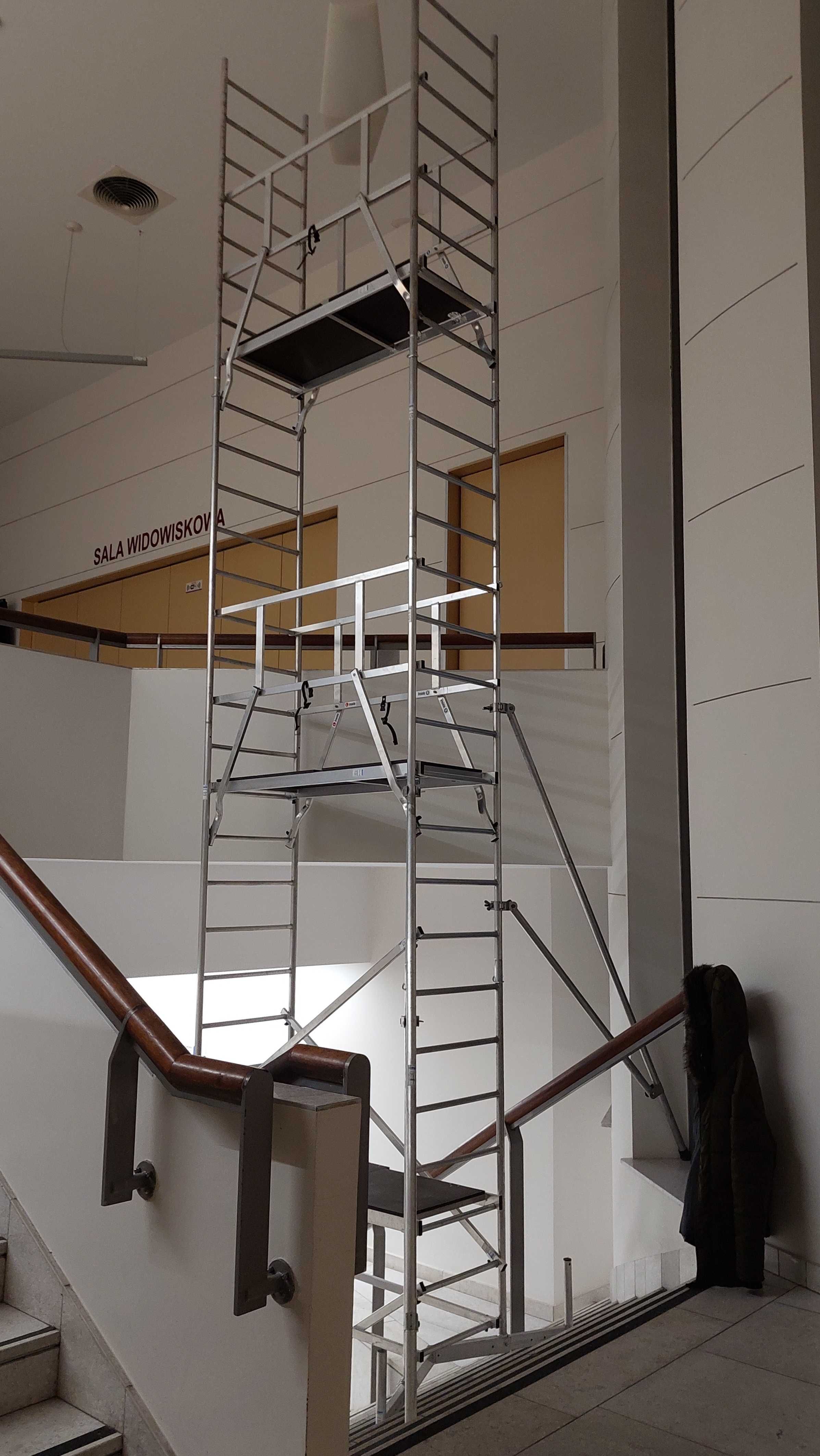 RUSZTOWANIE na schody 7m aluminiowe lekkie mobilne transport wypożyczę