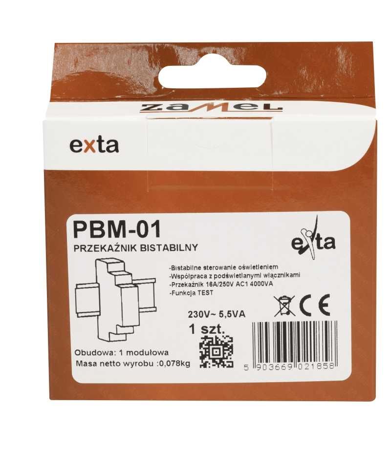 Przekaźnik bistabilny 230V AC TYP: PBM-01 -  3 sztuki (cena za jedną)