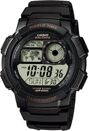 Casio AE-1000W Оригінал Касио  5 будильників Годинник Касіо