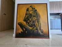 Obraz Beksiński reprodukcja - olej na płycie surrealizm