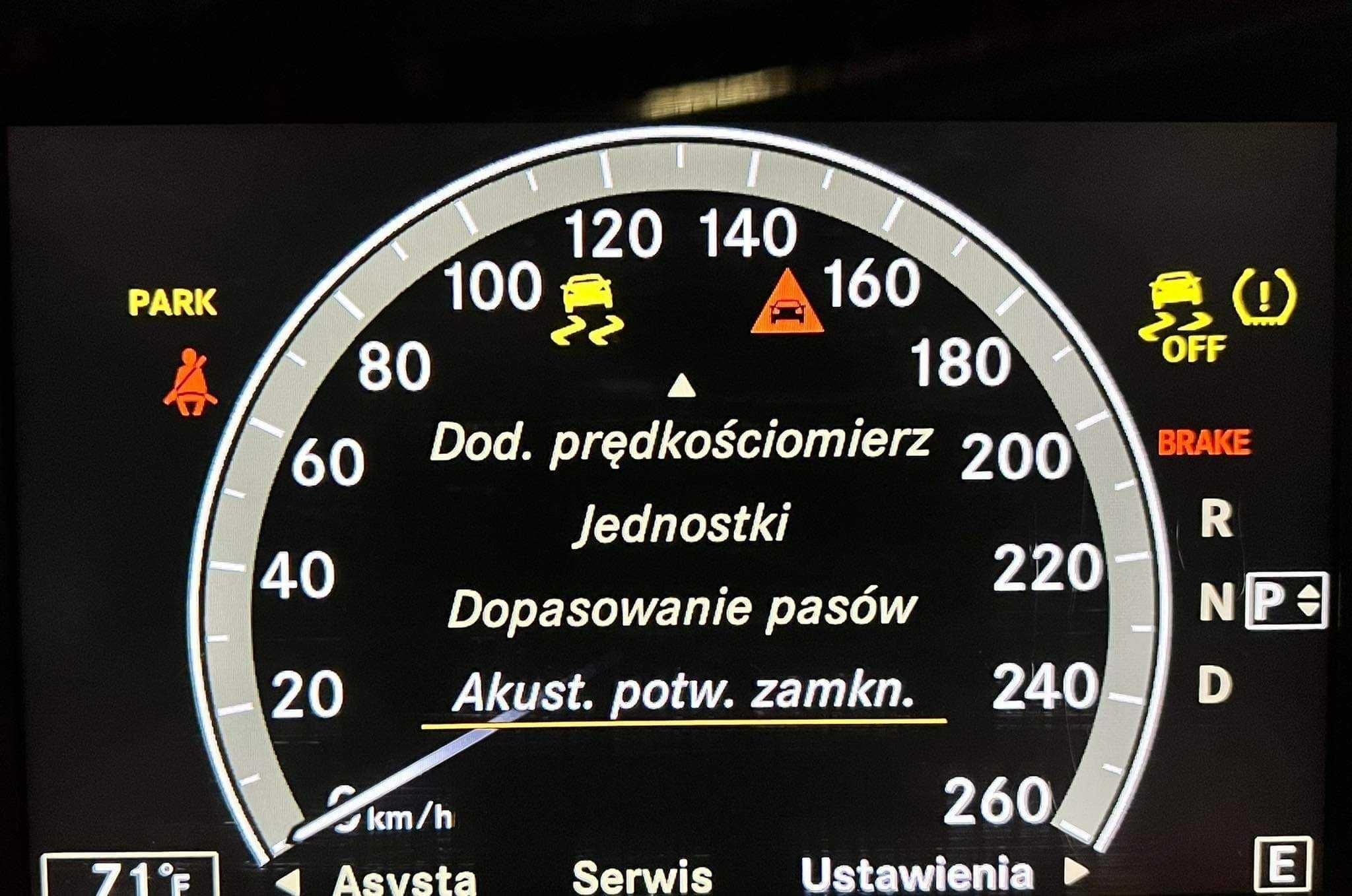 Język Polski w liczniku Mercedes S klasa W221 CL W216 E klasa W212