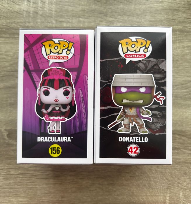 Фігурки Funko Pop Monster High Draculaura, TMNT Donatello