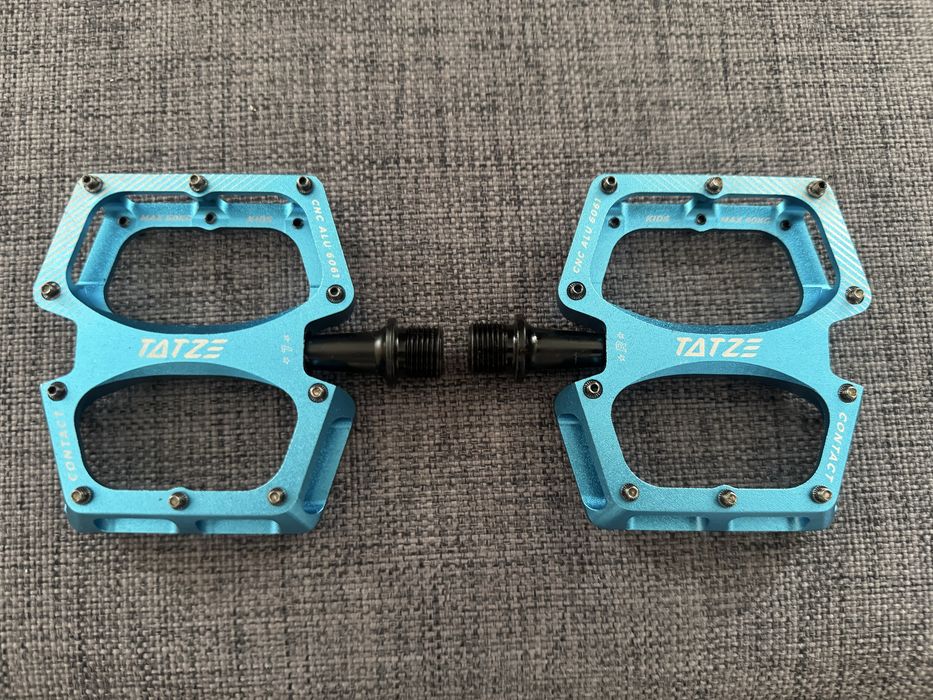 TATZE CONTACT blue small pedały platformowe CNC Shimano crankbrothers