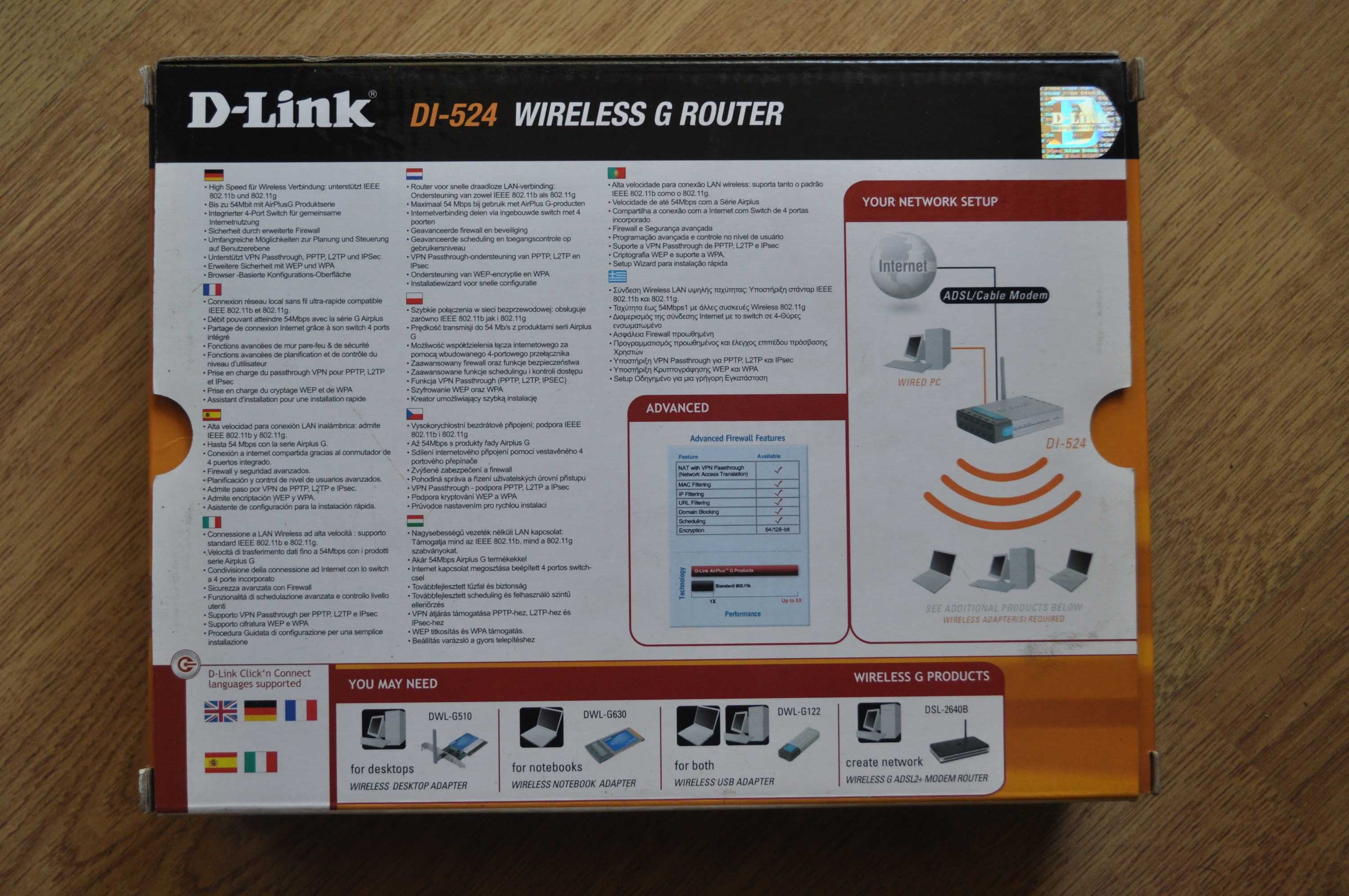 Router D-Link. Stacjonarny bardzo mocny sygnał WiFi. Nie na SIM.