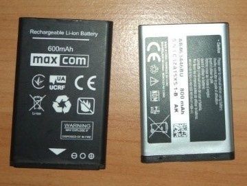 Nokia bl6c / bl5CT / bl4c / SE bst37 / Samsung DUOS Стандартна батарея