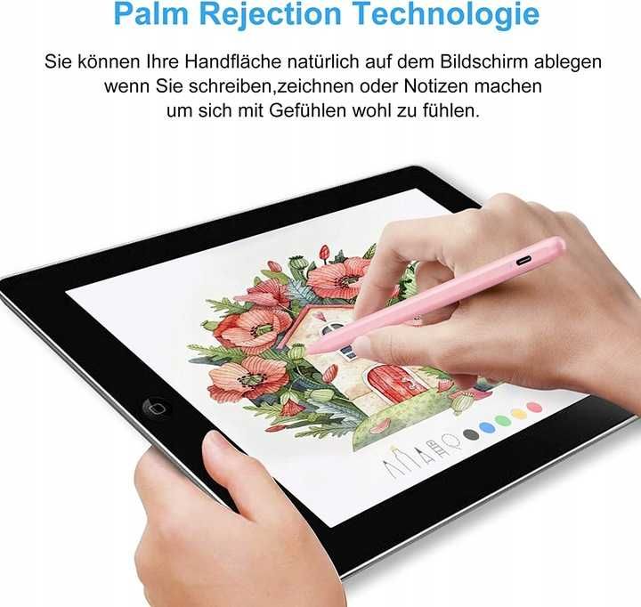 Rysik Pen Stylus Pen Ipad od 2018 do 2022 zamiennik różowy K10