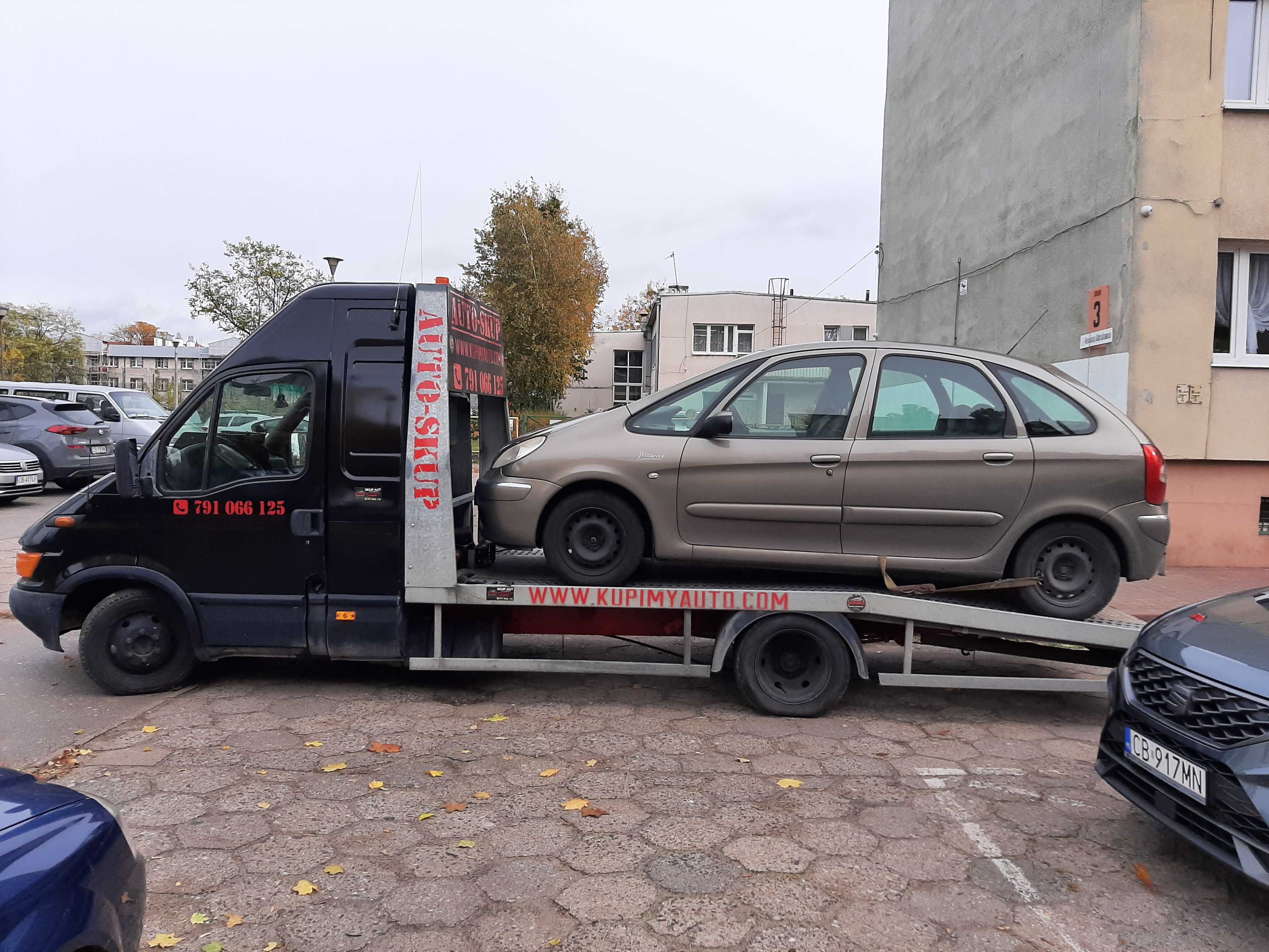 Skup aut  ZłomowanieToruń okolice